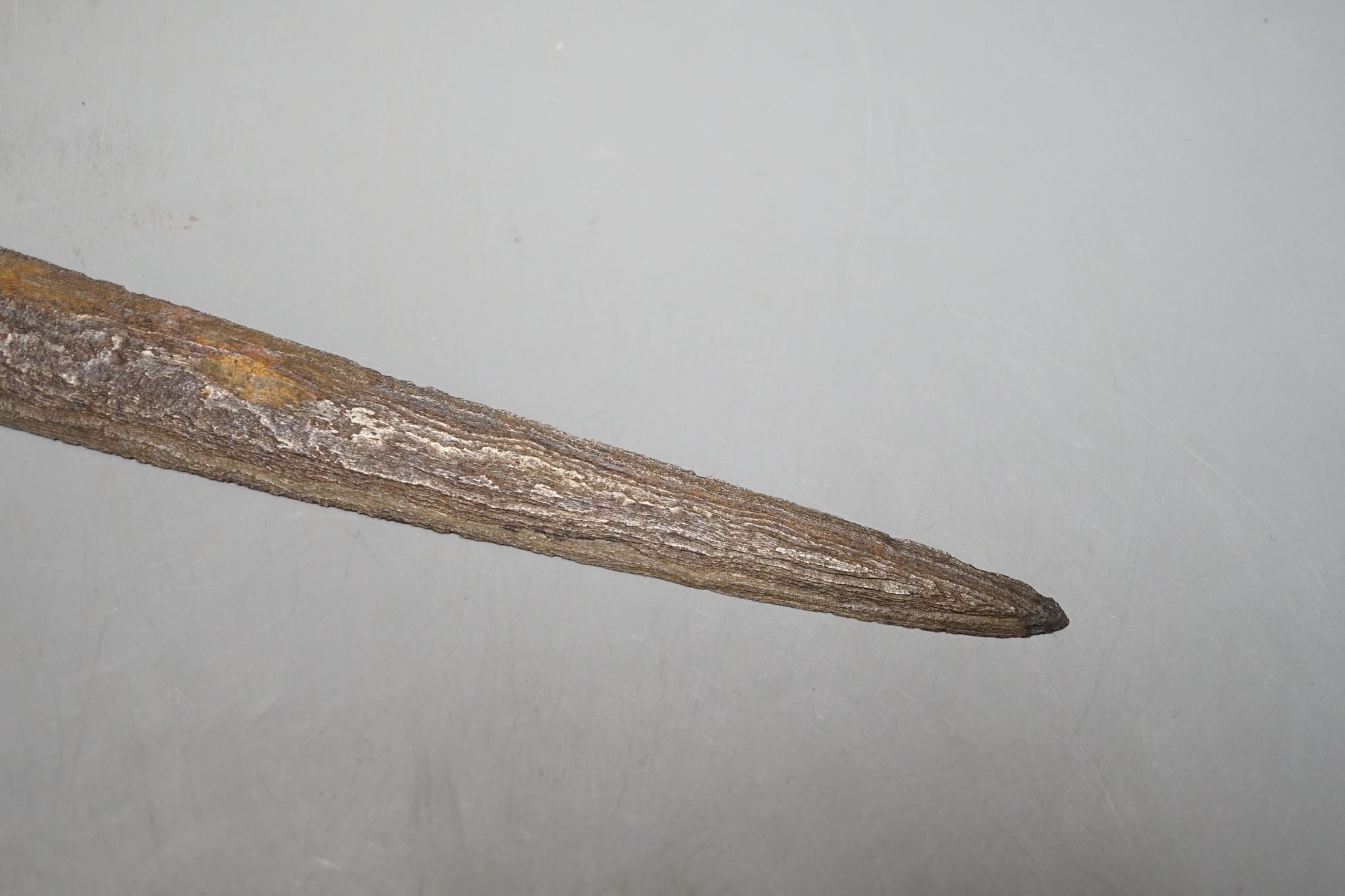 A 19th century ivory handled Kris, 40 cms long.